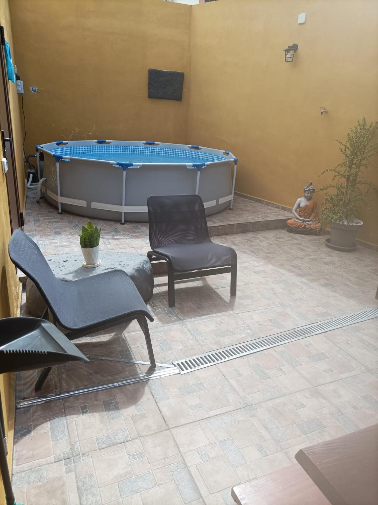 Tradicional Casa Canaria Con Piscina Y Vistas Al Teide 伊科德·德·洛斯·维诺斯 外观 照片