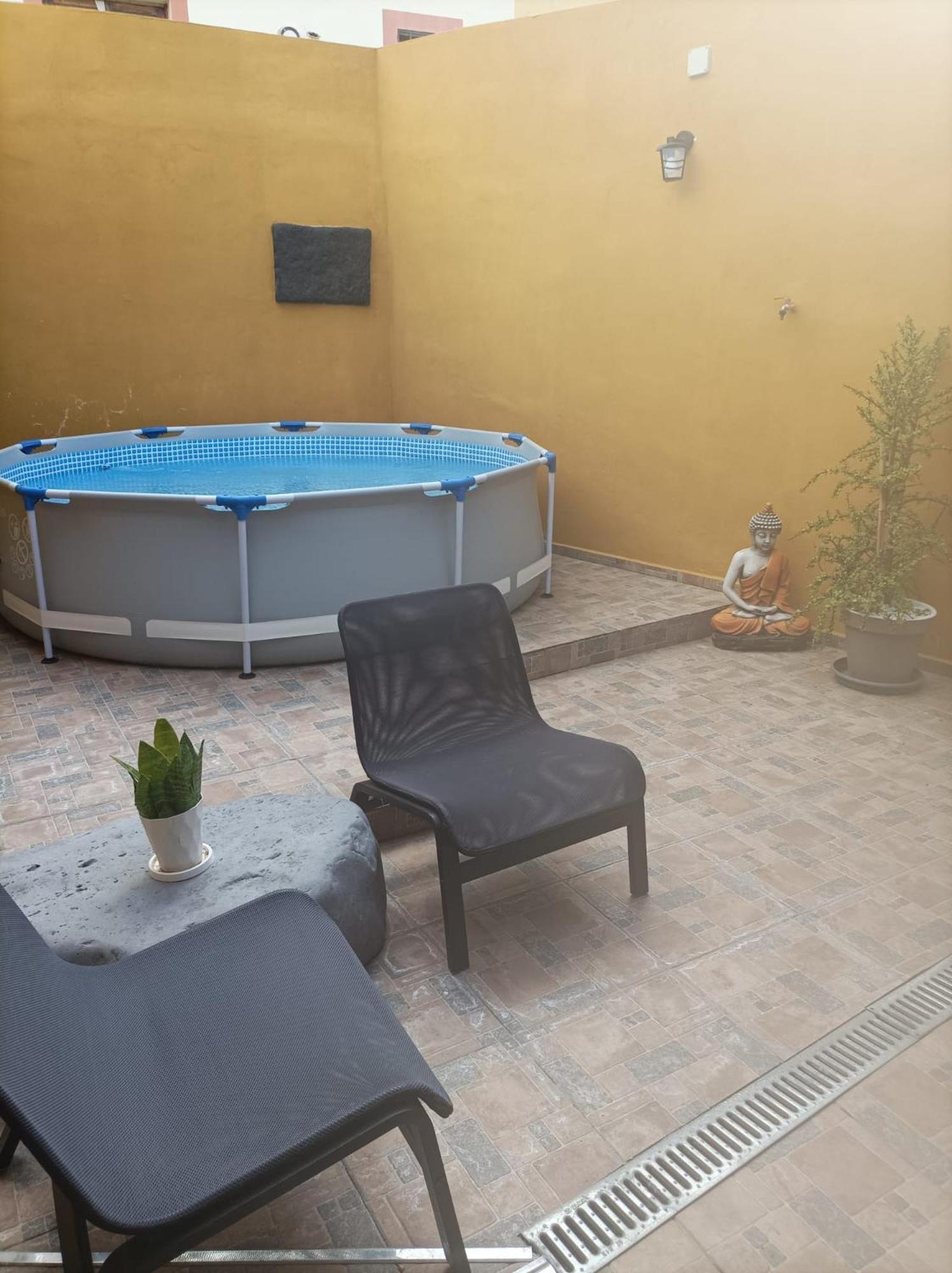Tradicional Casa Canaria Con Piscina Y Vistas Al Teide 伊科德·德·洛斯·维诺斯 外观 照片