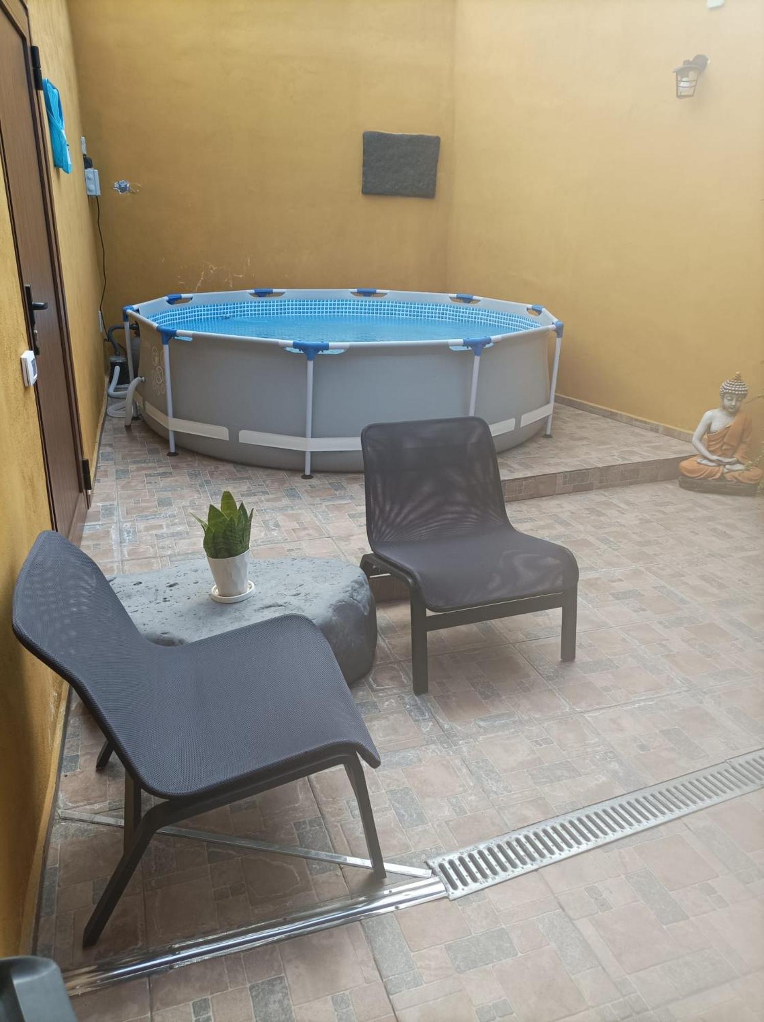 Tradicional Casa Canaria Con Piscina Y Vistas Al Teide 伊科德·德·洛斯·维诺斯 外观 照片